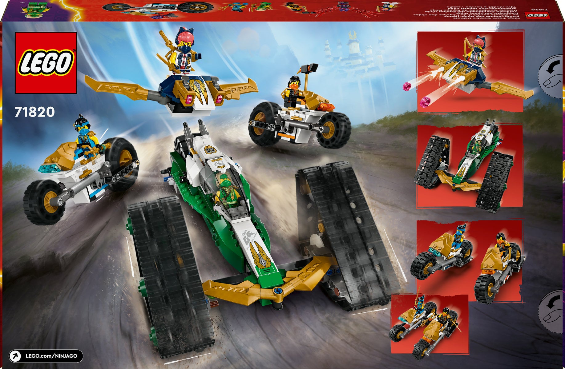 LEGO NINJAGO Ninja Team Combo Vehicle Toy Set 71820