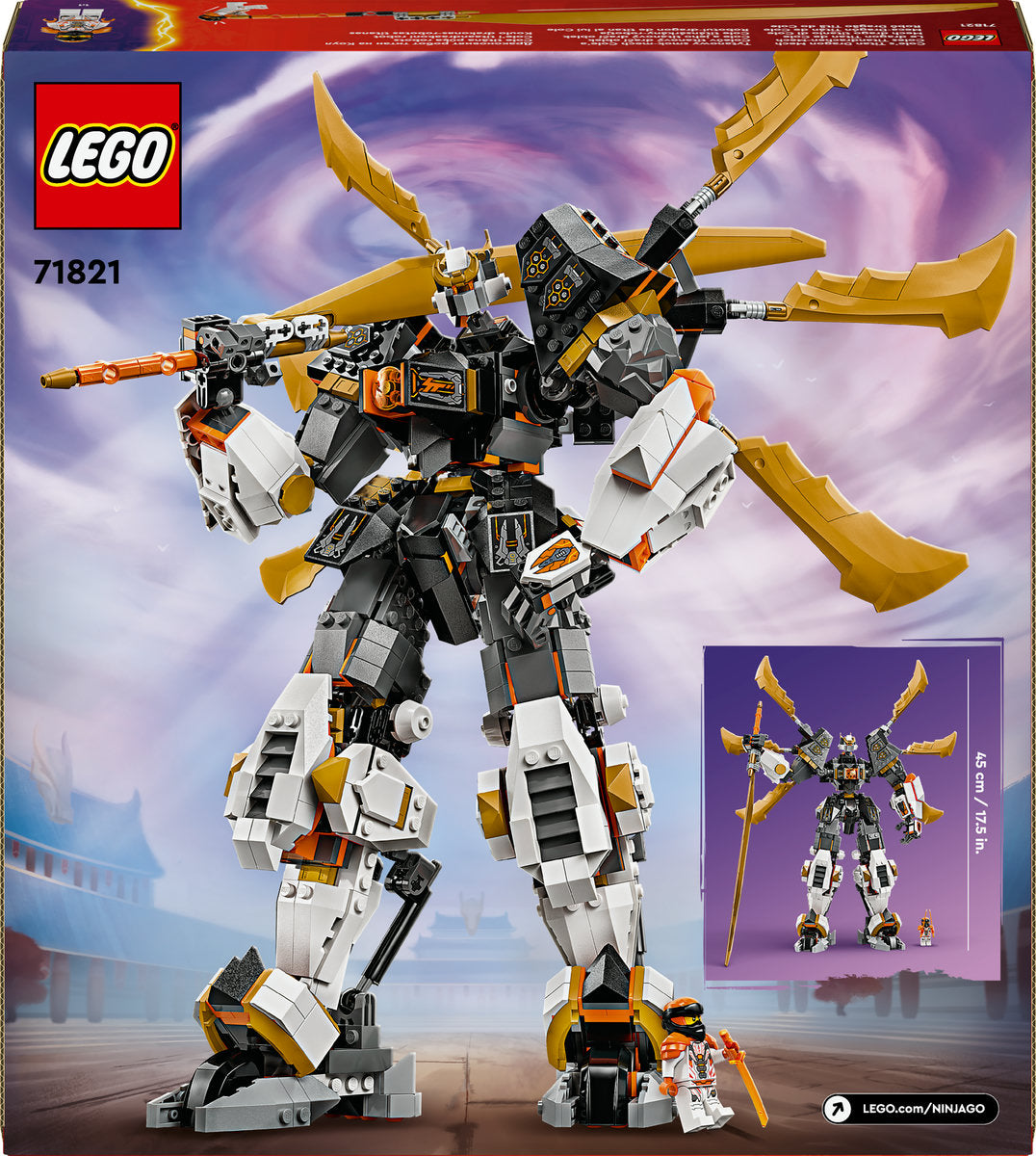 LEGO NINJAGO Cole’s Titan Dragon Mech Toy Set 71821