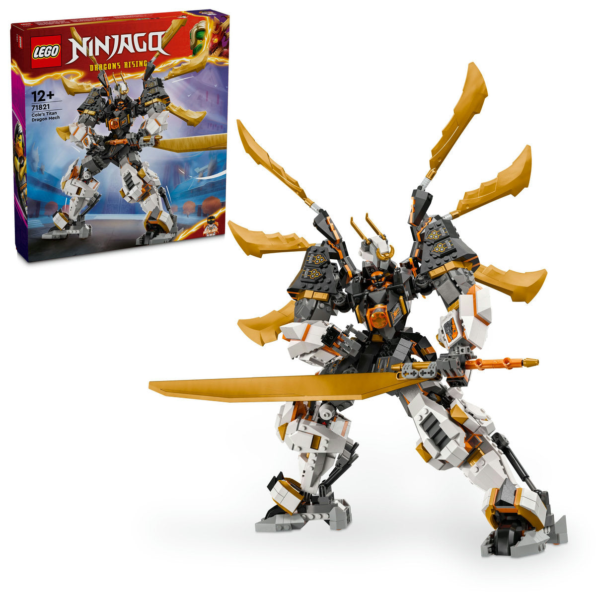 LEGO NINJAGO Cole’s Titan Dragon Mech Toy Set 71821