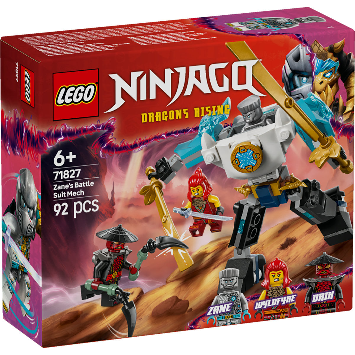LEGO NINJAGO Zane’s Battle Suit Mech Toy Set 71827