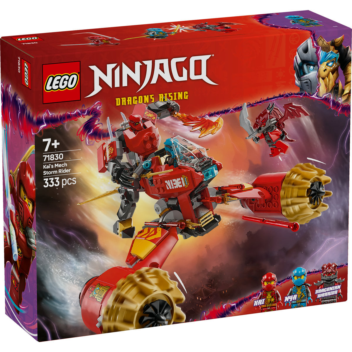 LEGO NINJAGO Kai’s Mech Storm Rider Ninja Toy 71830