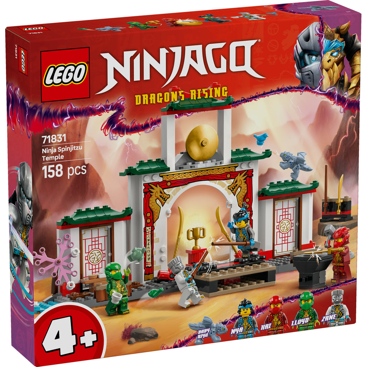 LEGO NINJAGO Ninja Spinjitzu Temple Ninja Toy 71831