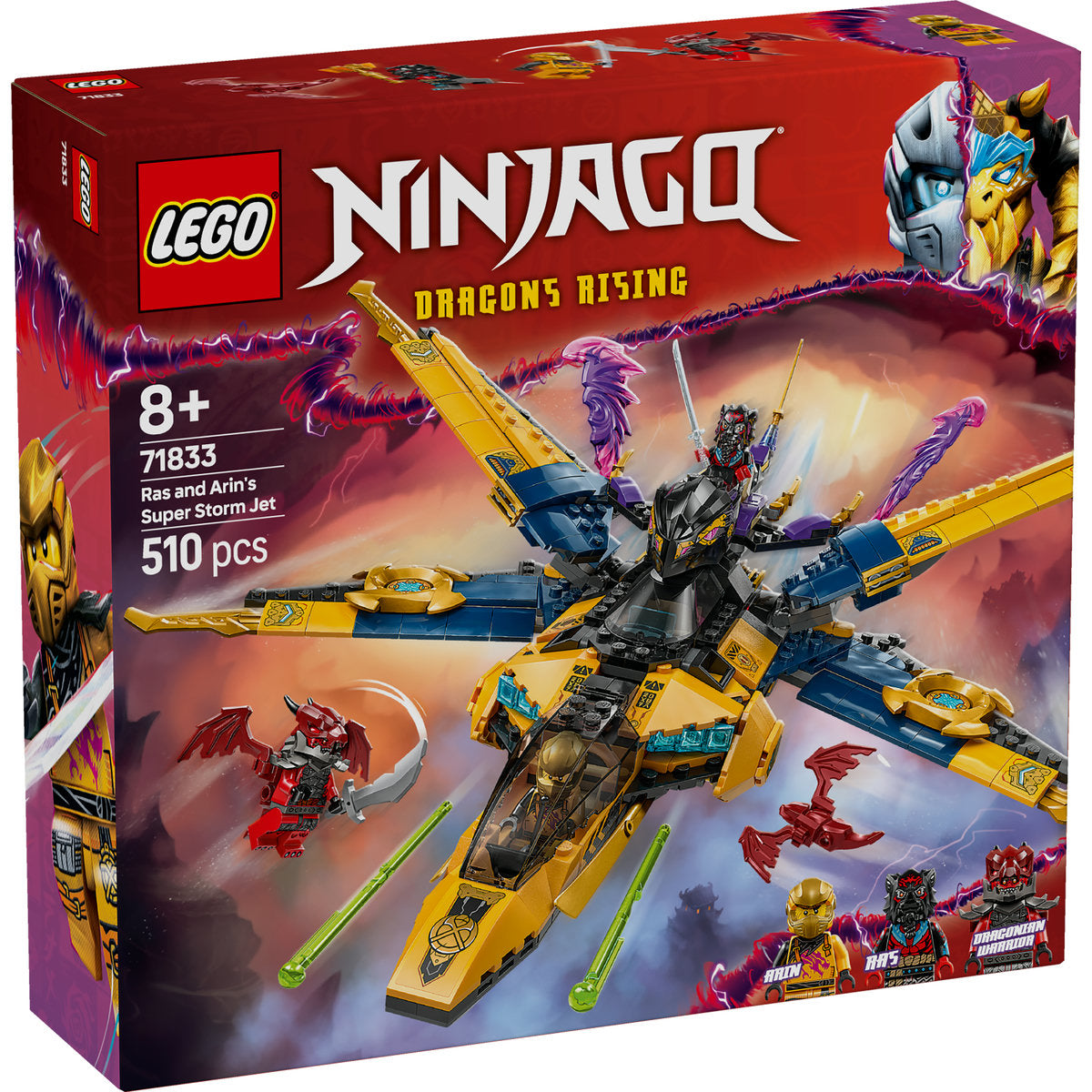 LEGO NINJAGO Ras and Arin’s Super Storm Jet 71833