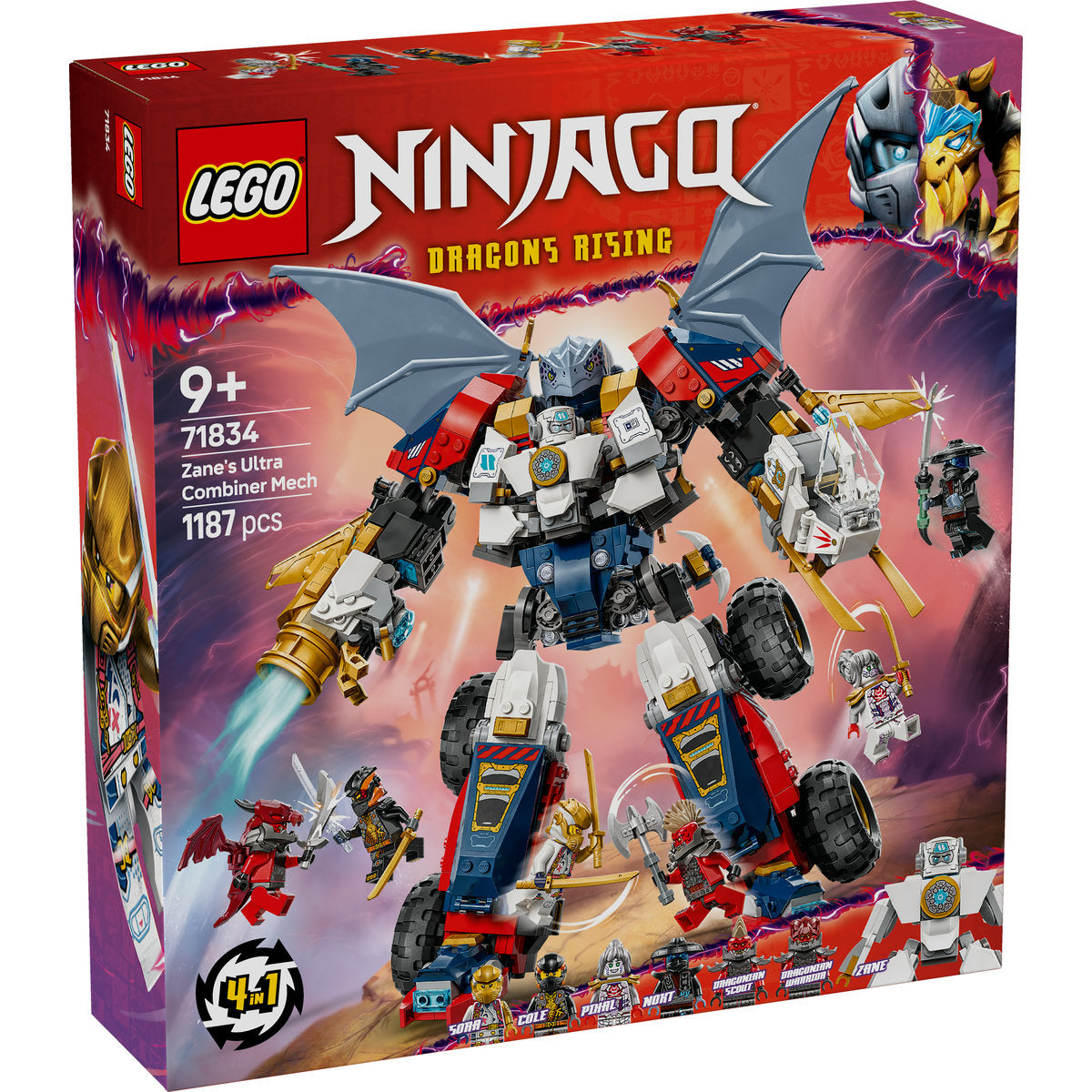 LEGO NINJAGO 4in1 Zane’s Ultra Combiner Mech 71834