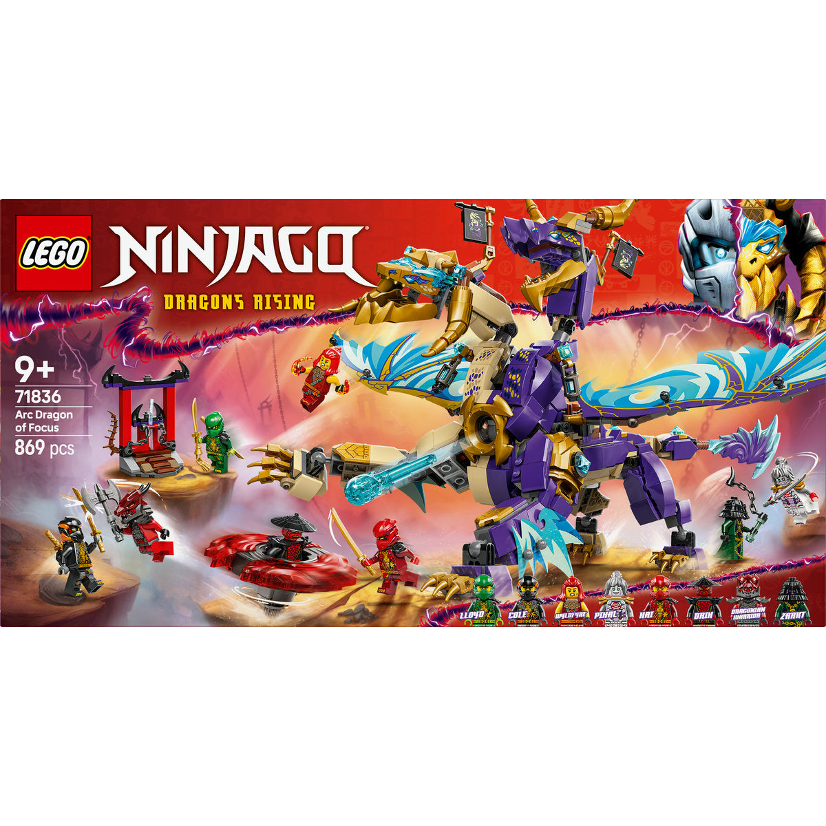 LEGO NINJAGO Arc Dragon of Focus Ninja Toy Set 71836