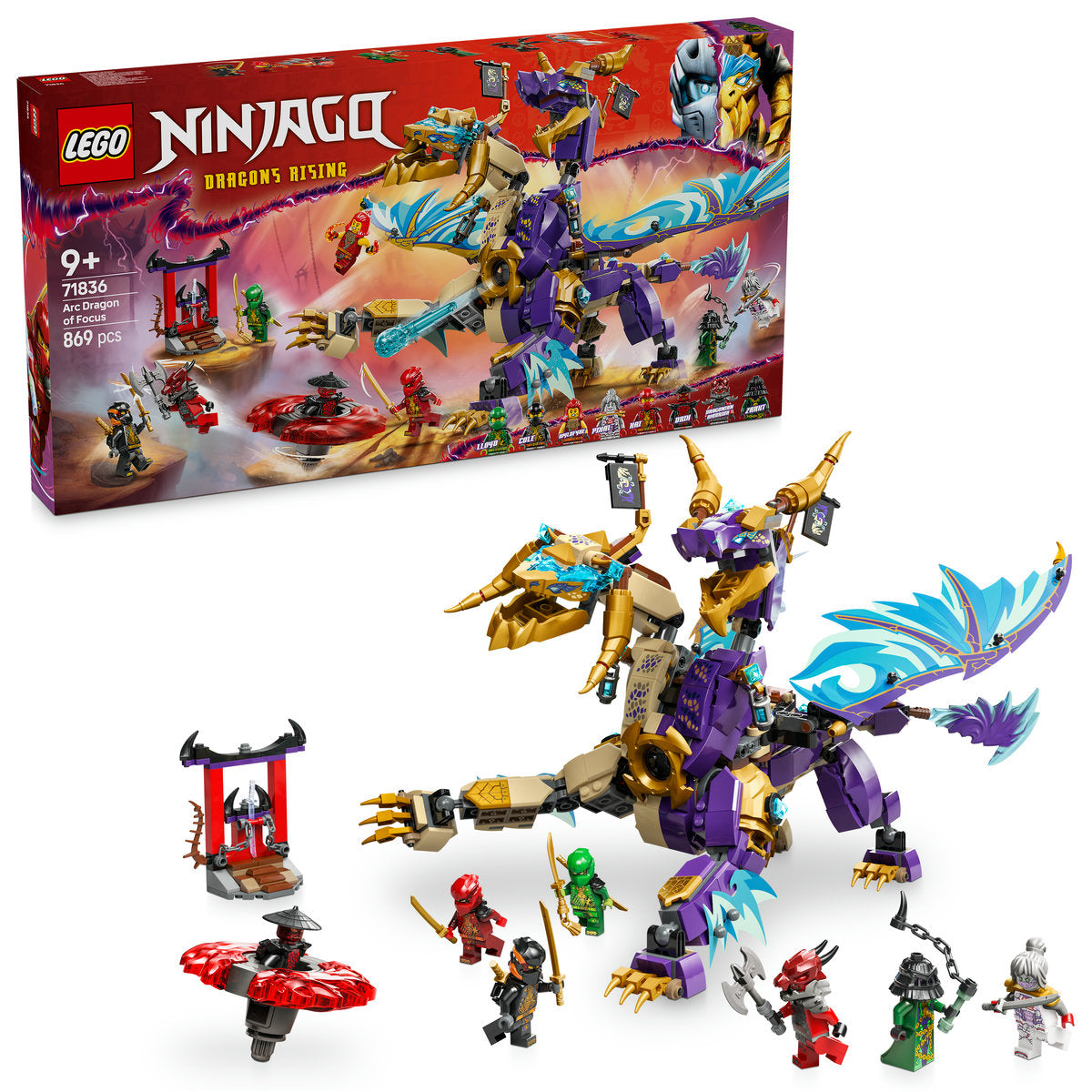 LEGO NINJAGO Arc Dragon of Focus Ninja Toy Set 71836