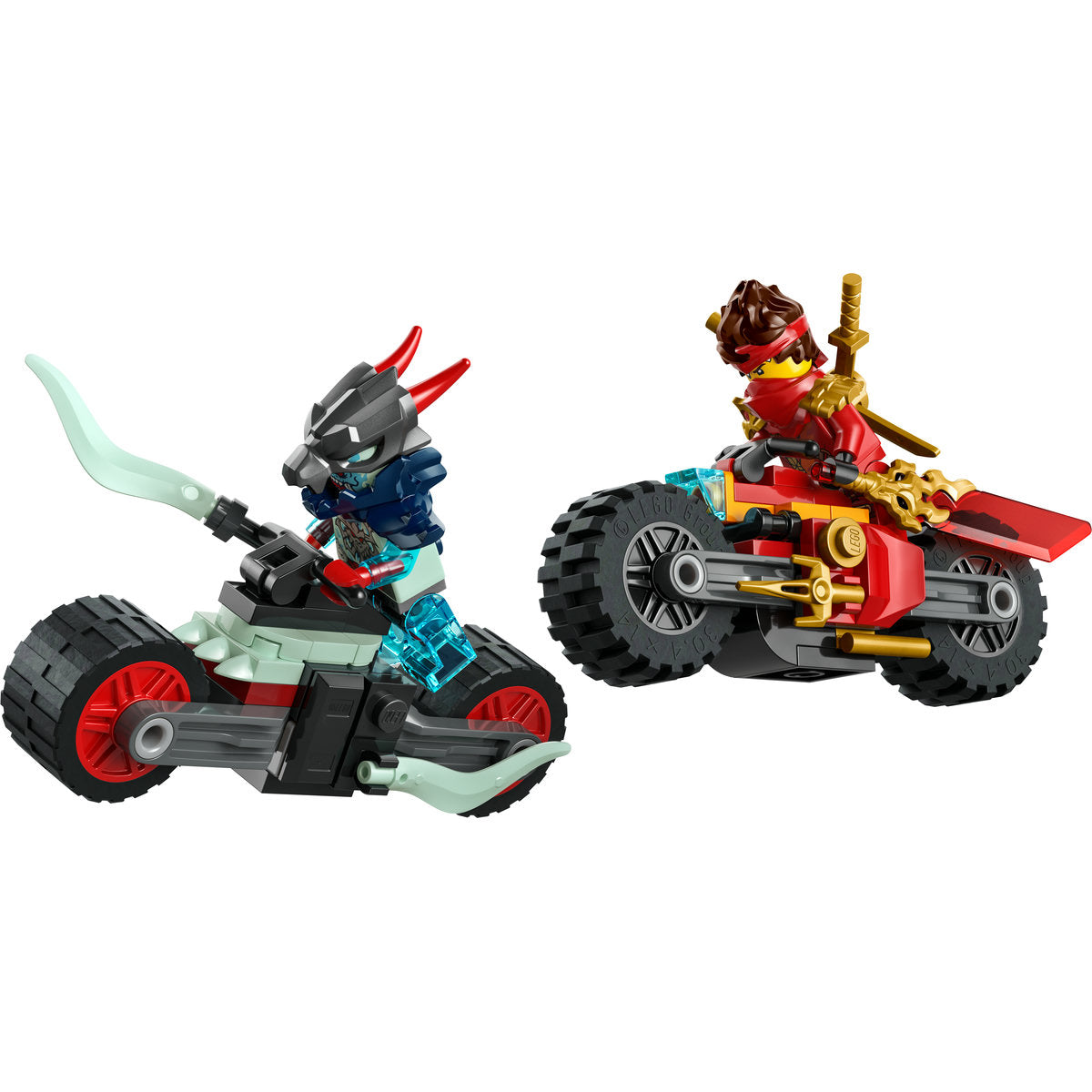 LEGO NINJAGO Kai’s Motorcycle Speed Race Playset with 2 Ninja Bike Toys 71838