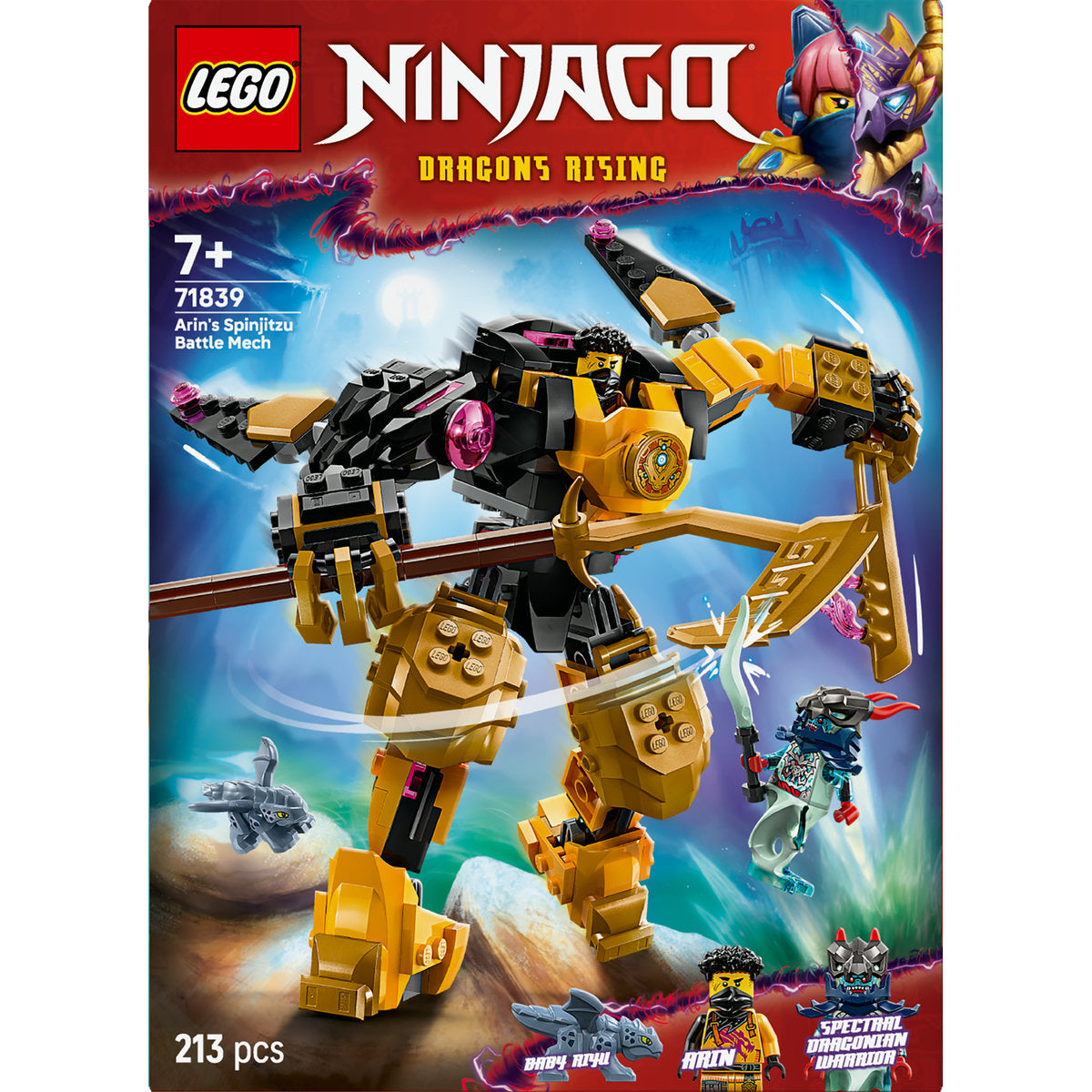 LEGO NINJAGO Arin’s Spinjitzu Battle Mech Toy Set 71839