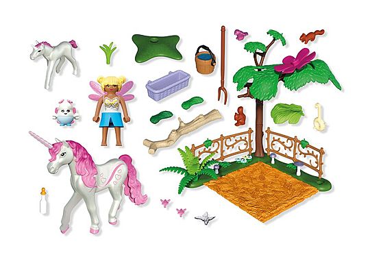 Playmobil 71839 Magical Unicorns Stable for Mother and Foal