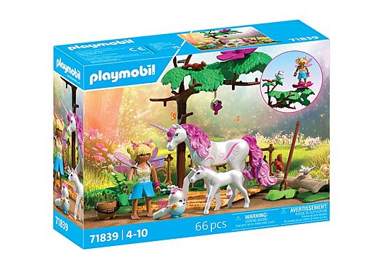 Playmobil 71839 Magical Unicorns Stable for Mother and Foal