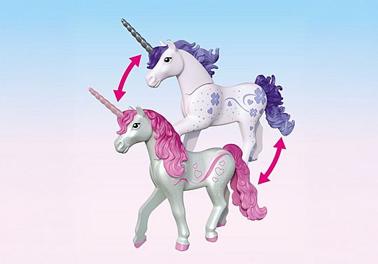 Playmobil 71839 Magical Unicorns Stable for Mother and Foal