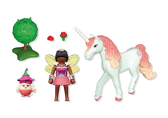 Playmobil 71841 Collectible Unicorn Sky Rose with Fairy