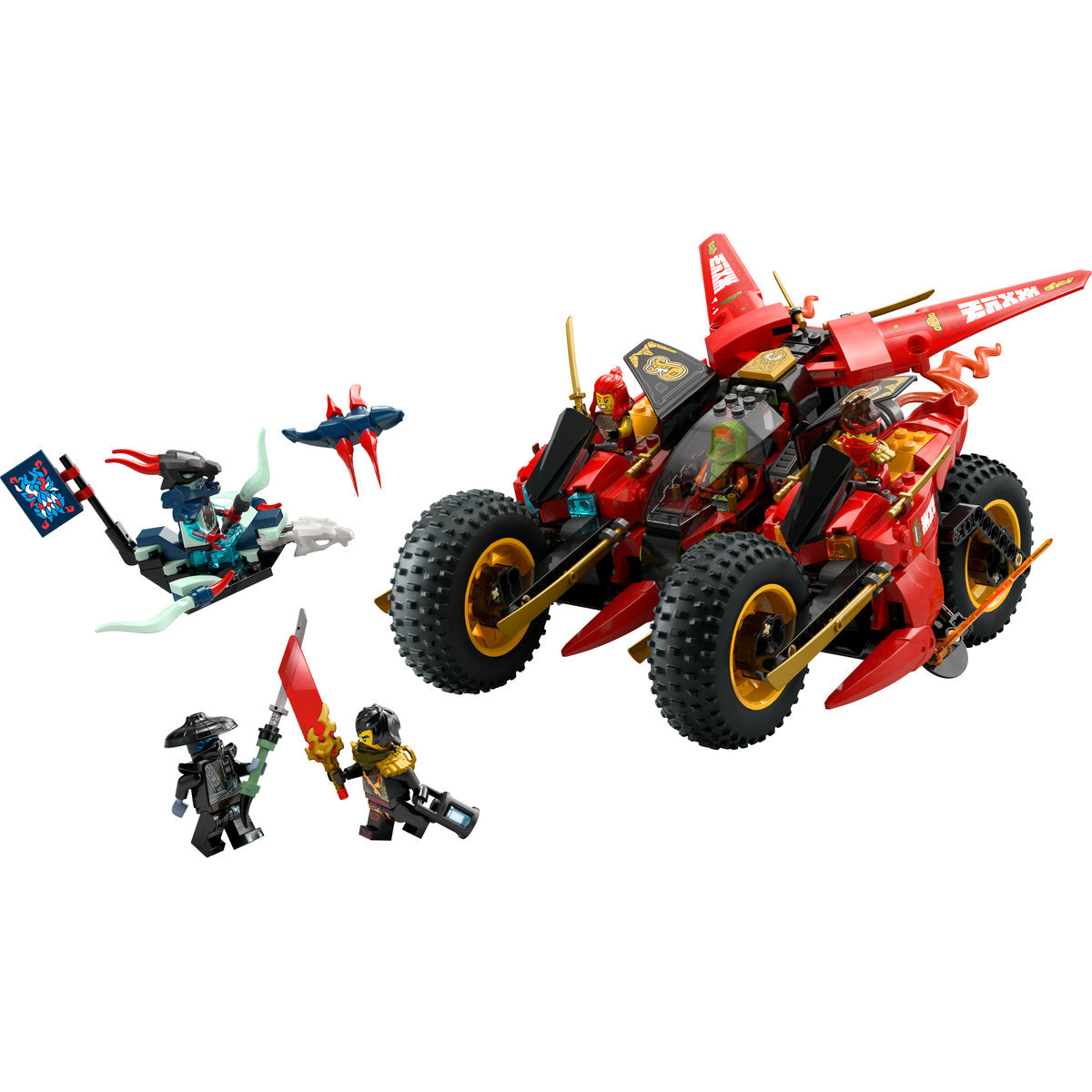 LEGO NINJAGO Ninja Combat Vehicle 3-in-1 Toy Building Set 71844