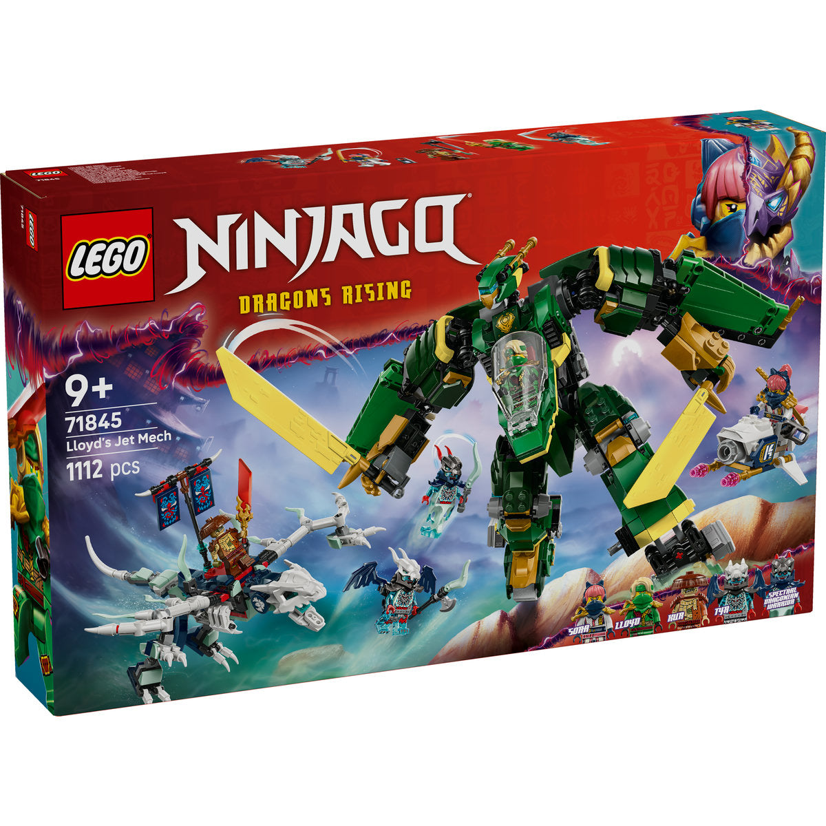 LEGO NINJAGO Lloyd’s Jet Mech Ninja Toy Building Kit 71845