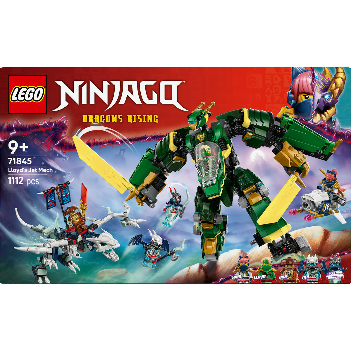 LEGO NINJAGO Lloyd’s Jet Mech Ninja Toy Building Kit 71845