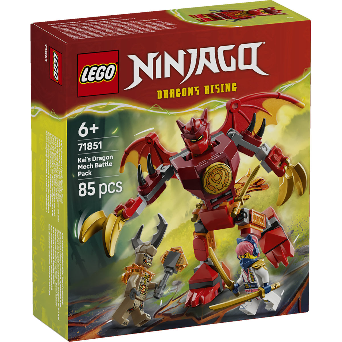 LEGO NINJAGO Kai's Dragon Mech Battle Pack Toy 71851