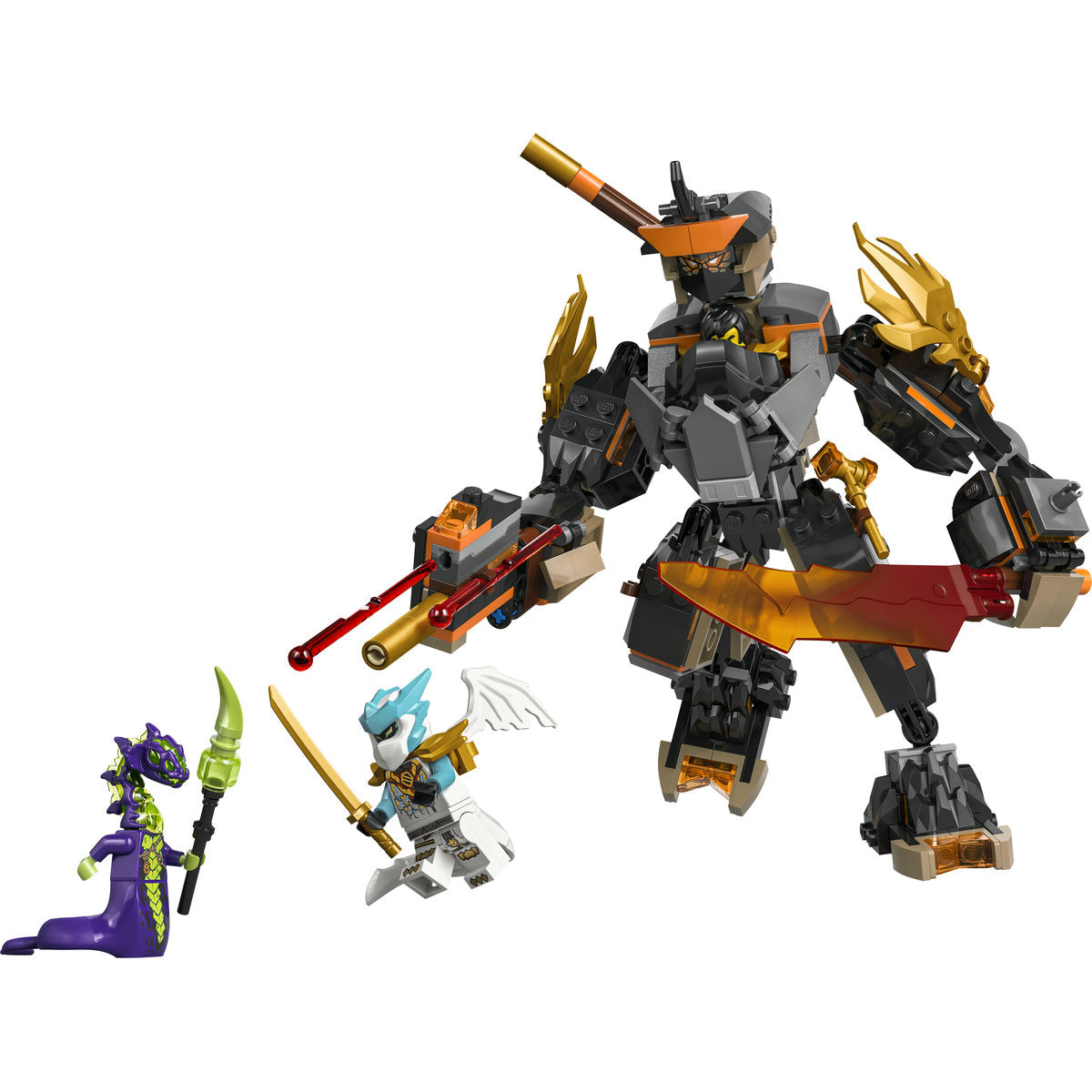 LEGO NINJAGO Cole’s Mission Mech & Dragon Zane 71854