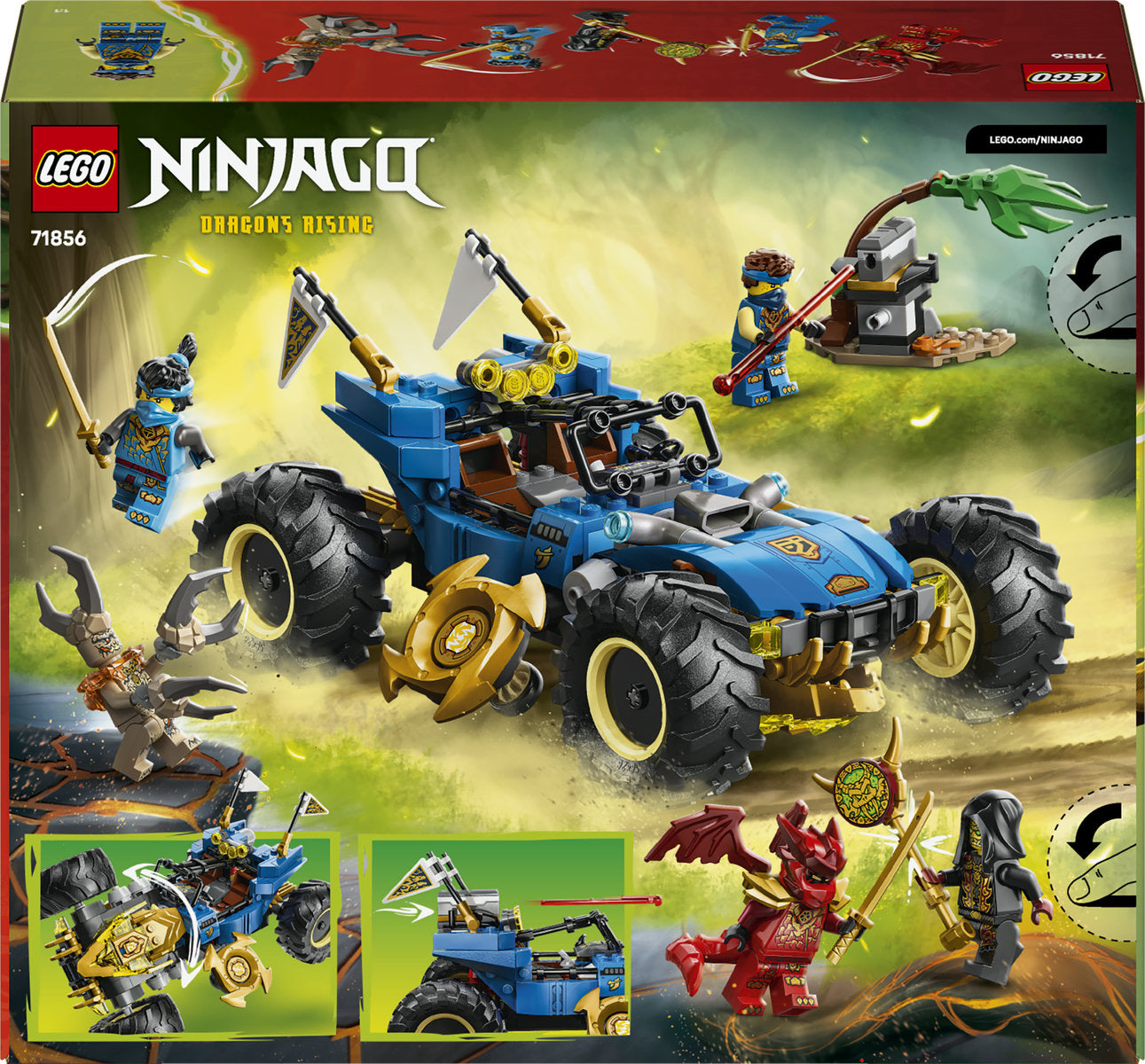 LEGO NINJAGO Jay’s Transforming Car Racing Toy 71856