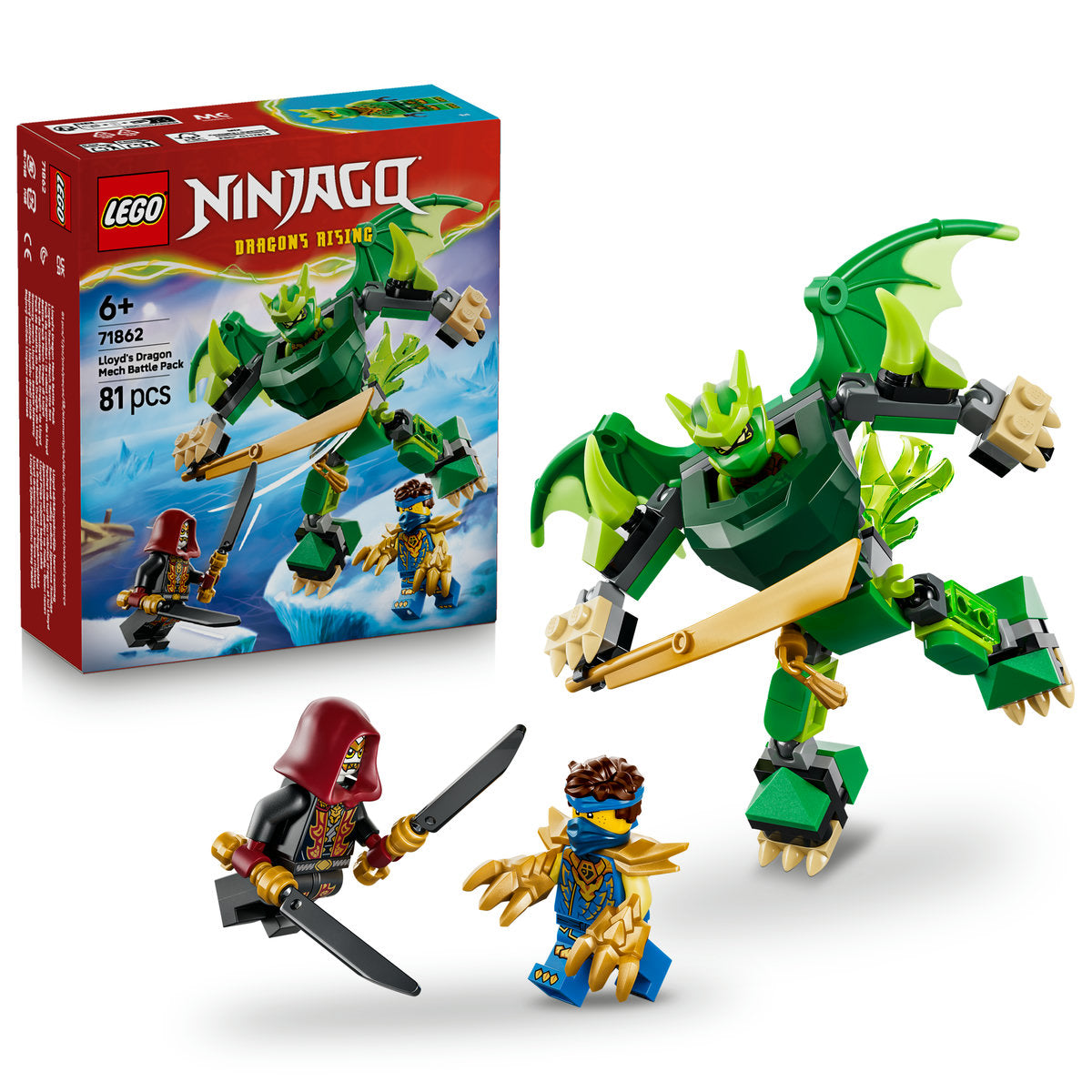 LEGO NINJAGO Lloyd's Dragon Mech Battle Building Set 71862