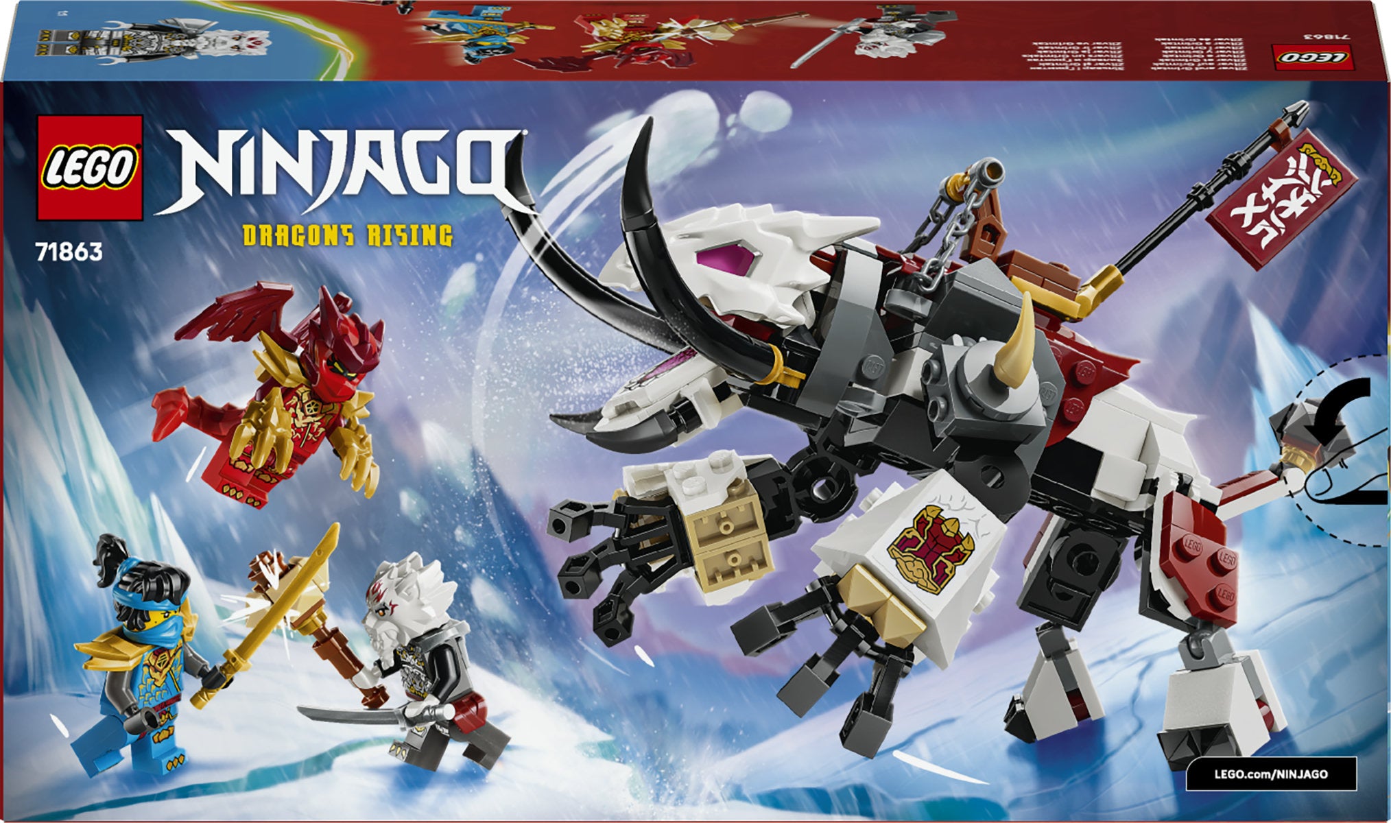 LEGO NINJAGO Zlvar and Grimtak Dragon Beast Building Set 71863