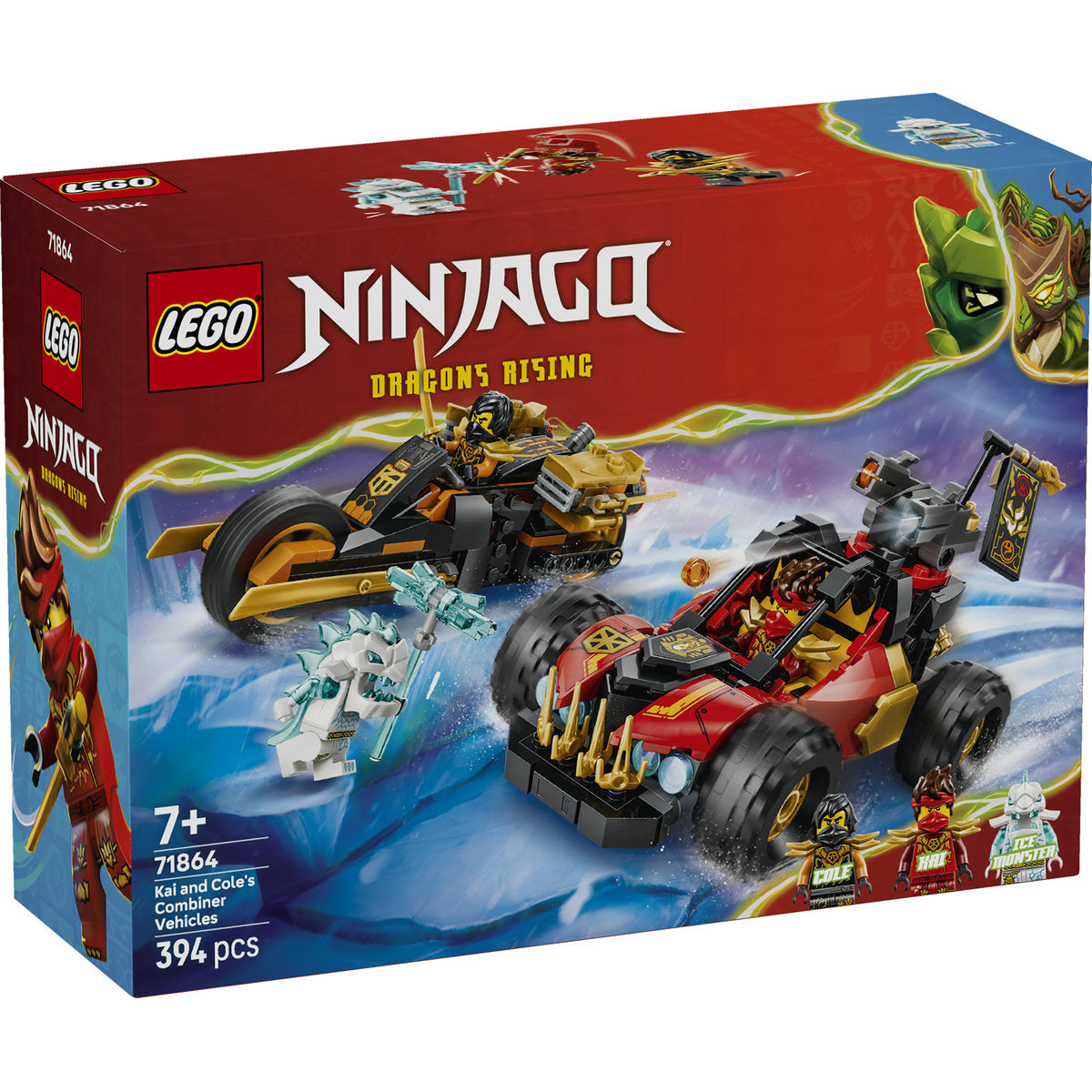 LEGO NINJAGO Kai and Cole's Combiner Vehicle Building Set 71864