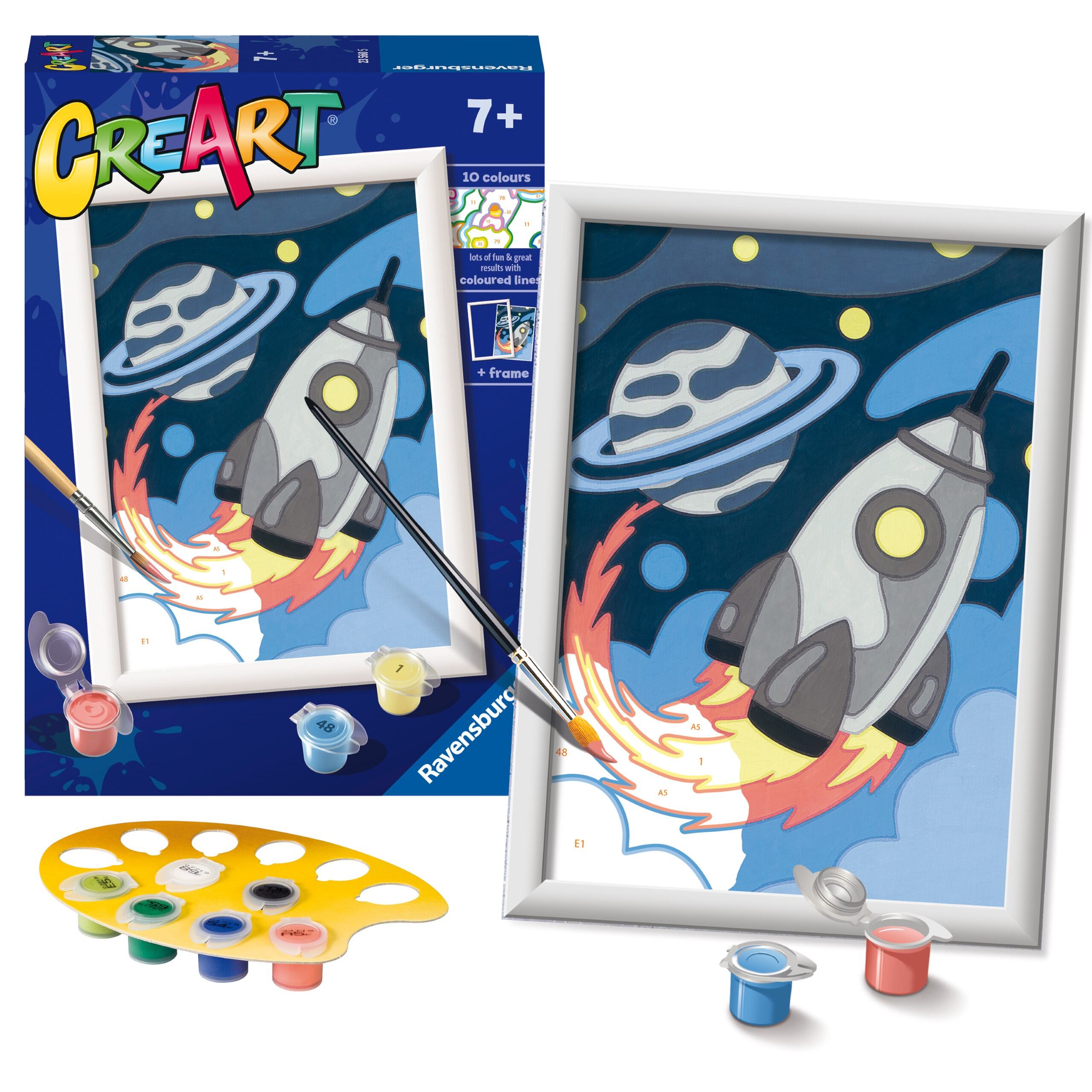 CreArt Paint by Numbers - Space Explorers