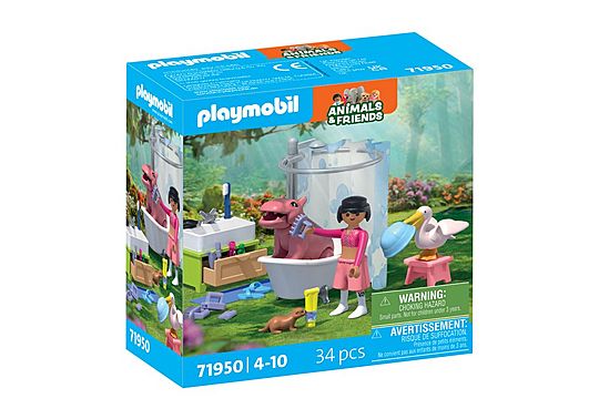 Playmobil 71950 Animal bathing fun