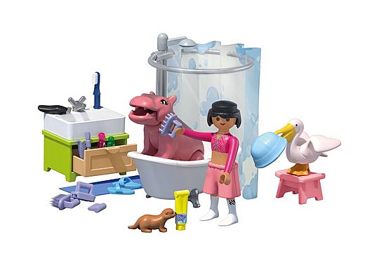 Playmobil 71950 Animal bathing fun