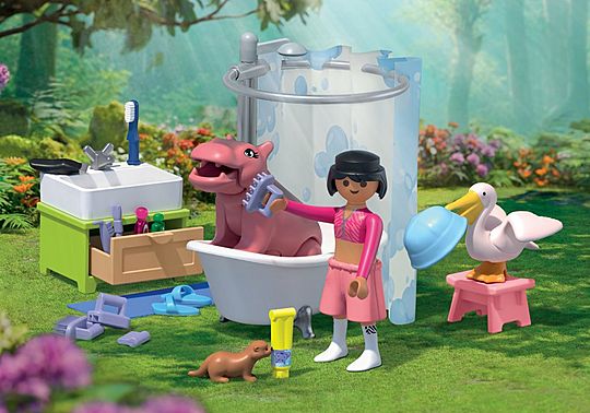 Playmobil 71950 Animal bathing fun
