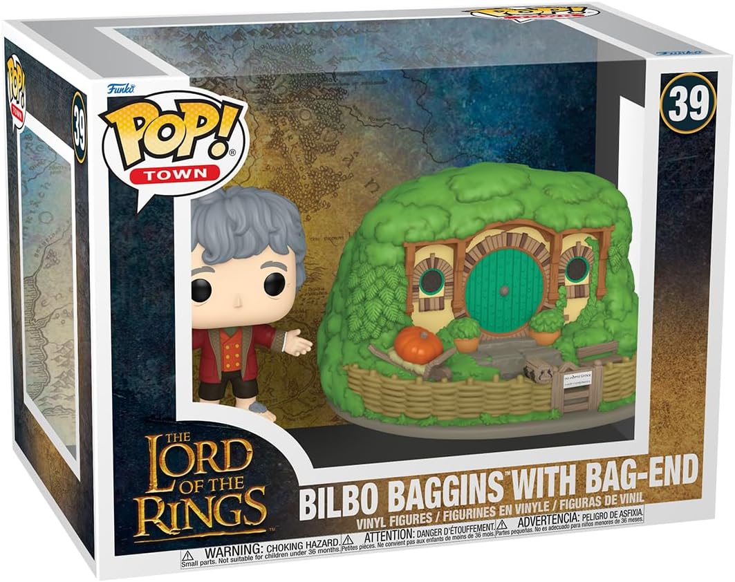 Funko POP! Town The Lord of the Rings Bilbo Baggins & Bag End Vinyl Figures