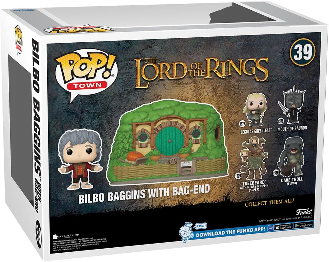 Funko POP! Town The Lord of the Rings Bilbo Baggins & Bag End Vinyl Figures