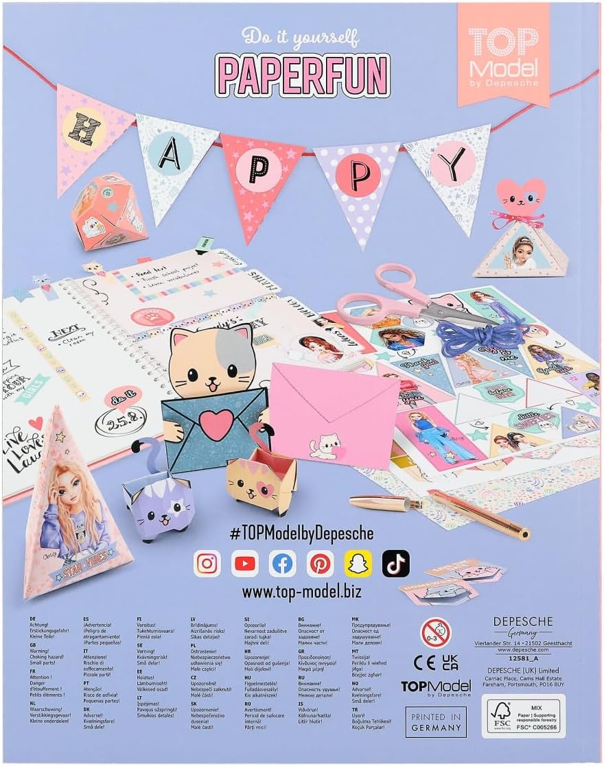 TOPModel DIY Paper Fun Book