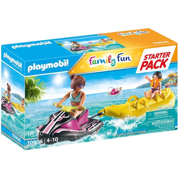 Playmobil 70906 Family Fun Jet Ski with Banana Boat Starter Pack