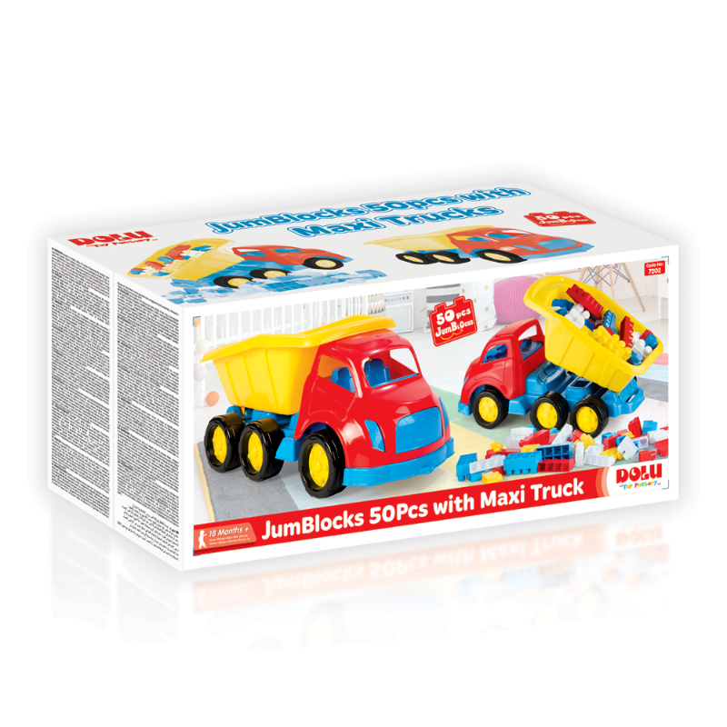 Jumblocks 50 Pcs With Maxi Truck