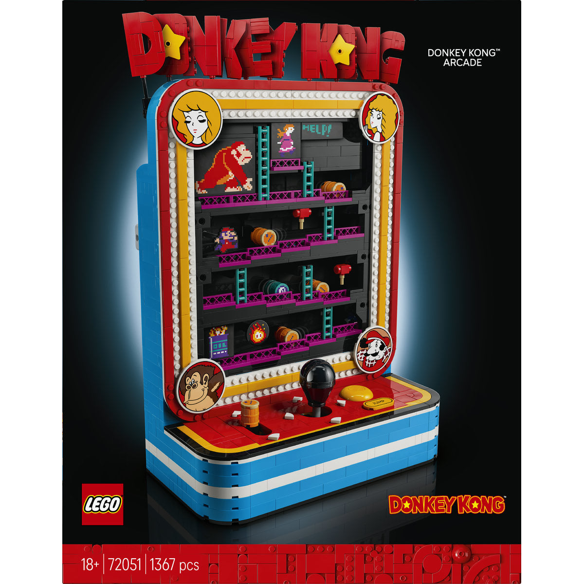 LEGO Donkey Kong Arcade Building Set 72051