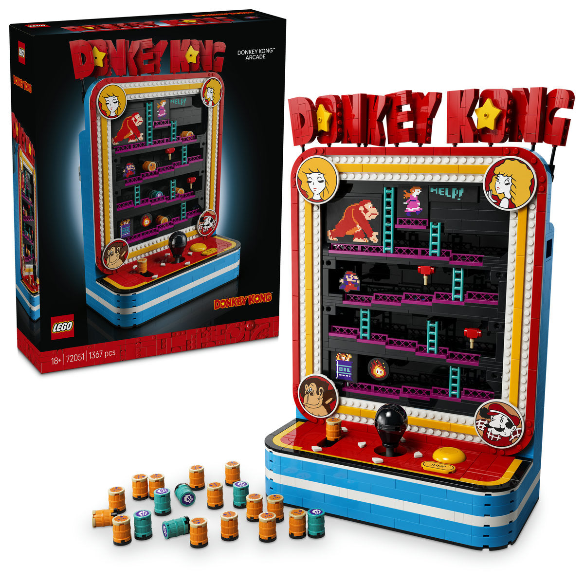 LEGO Donkey Kong Arcade Building Set 72051