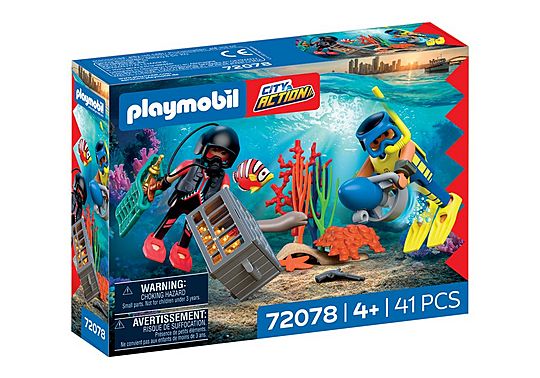 Playmobil 72078 Police Diver with Treasure