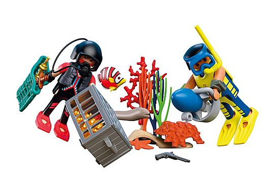 Playmobil 72078 Police Diver with Treasure
