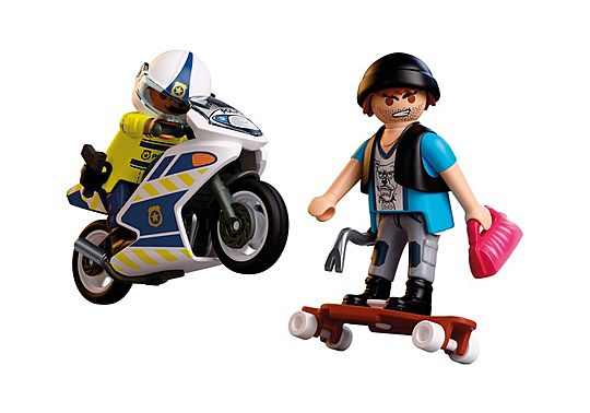 Playmobil 72079 Police Motorcycle Chase