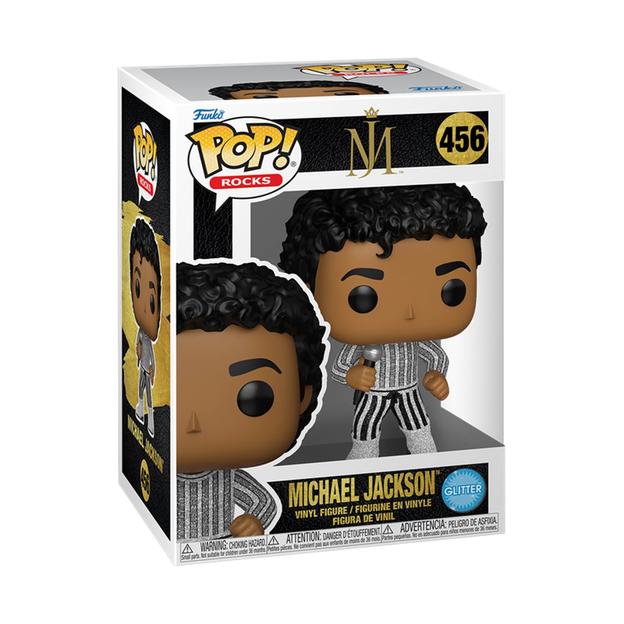 Funko Pop! Rocks Michael Jackson vinyl figure packaging on a white background