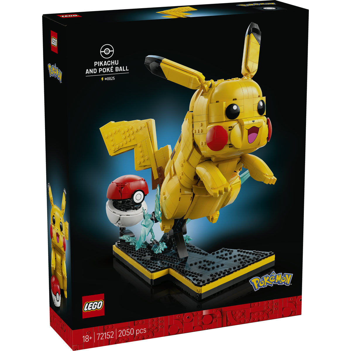LEGO Pokémon Pikachu and Poké Ball Model Kit set 72152