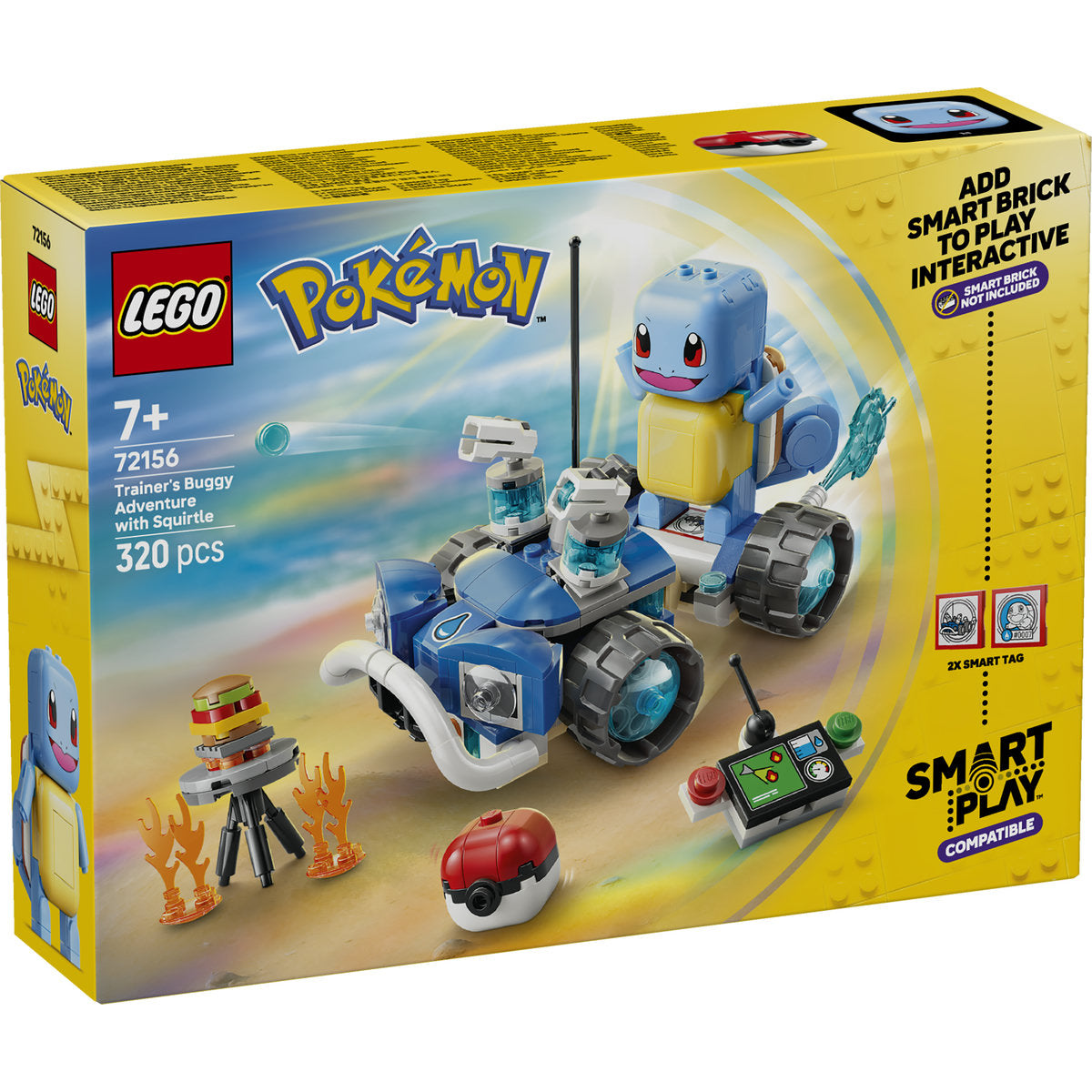 LEGO Pokémon SMART Play Trainer's Buggy Adventure with Squirtle Building Set 72156