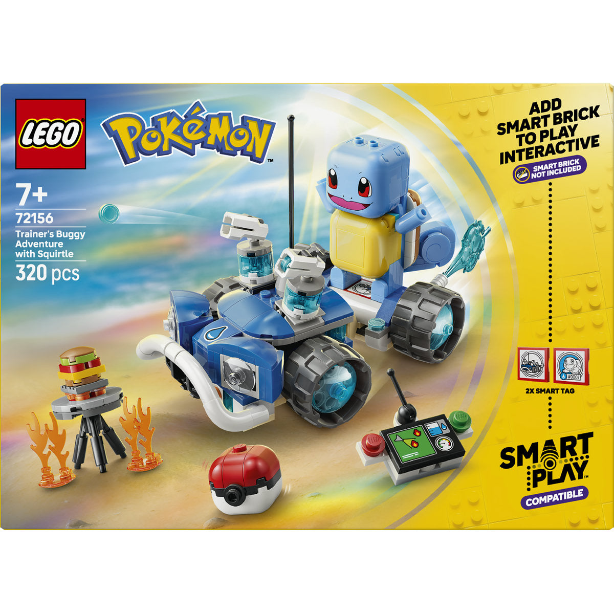 LEGO Pokémon SMART Play Trainer's Buggy Adventure with Squirtle Building Set 72156