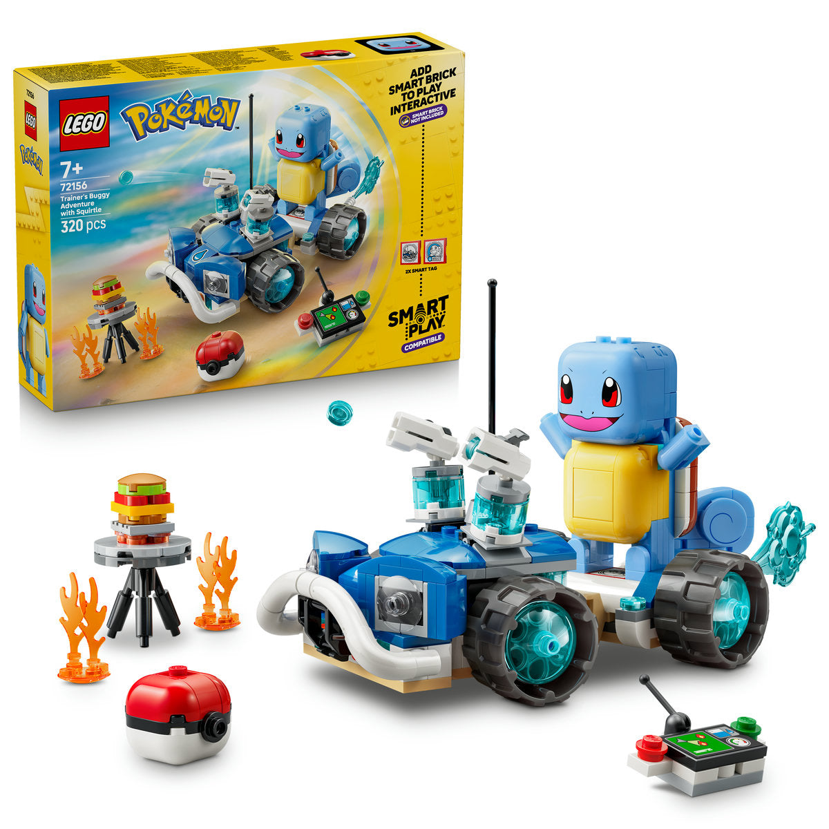LEGO Pokémon SMART Play Trainer's Buggy Adventure with Squirtle Building Set 72156
