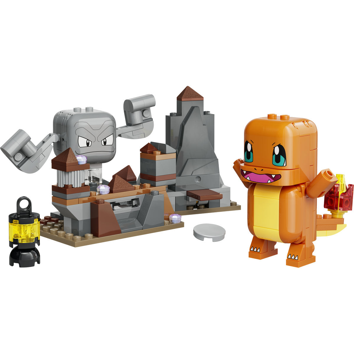 LEGO Pokémon SMART Play Charmander and Geodude's Cavern Clash Building Set 72157