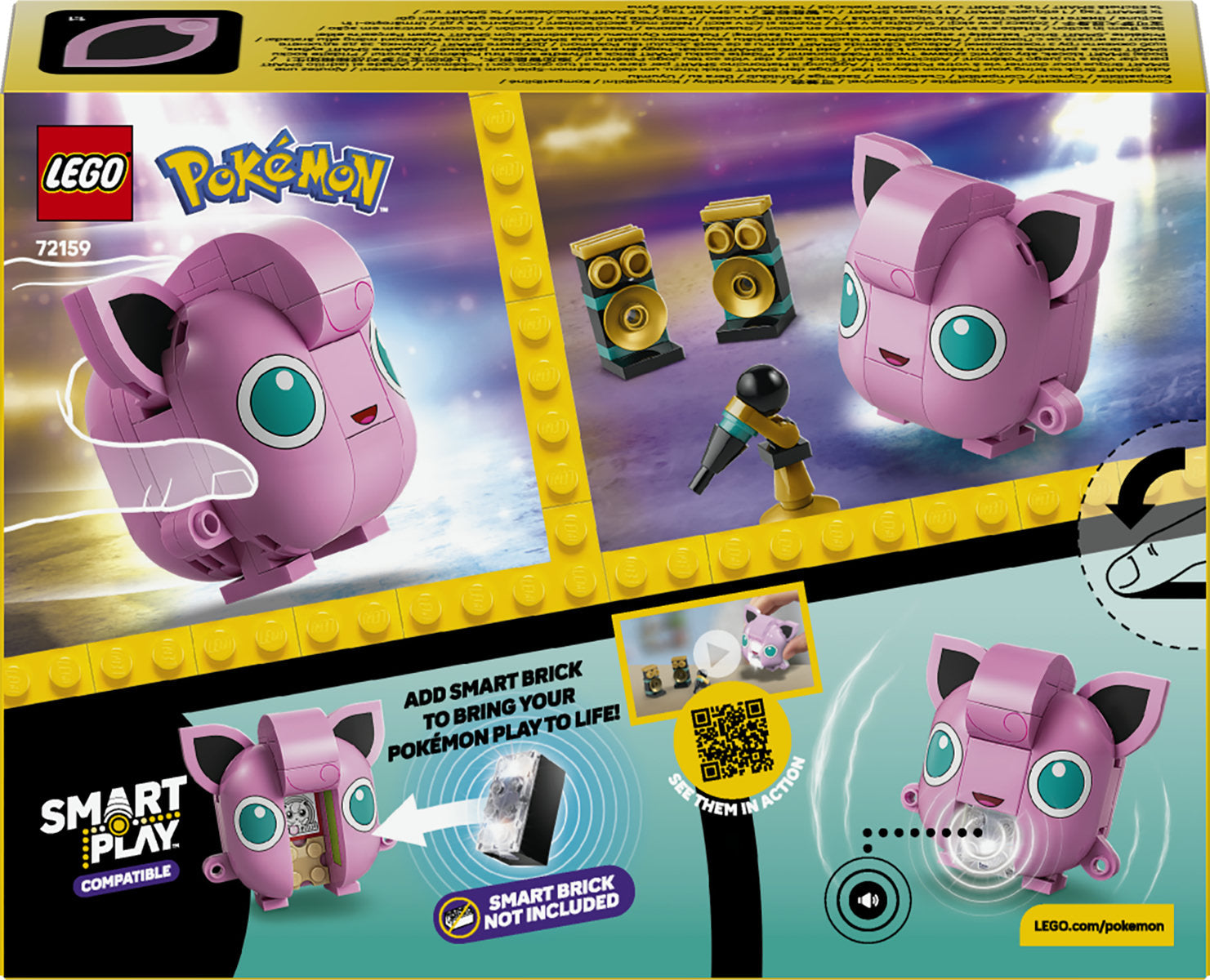 LEGO Pokémon SMART Play Jigglypuff Concert Building Set 72159