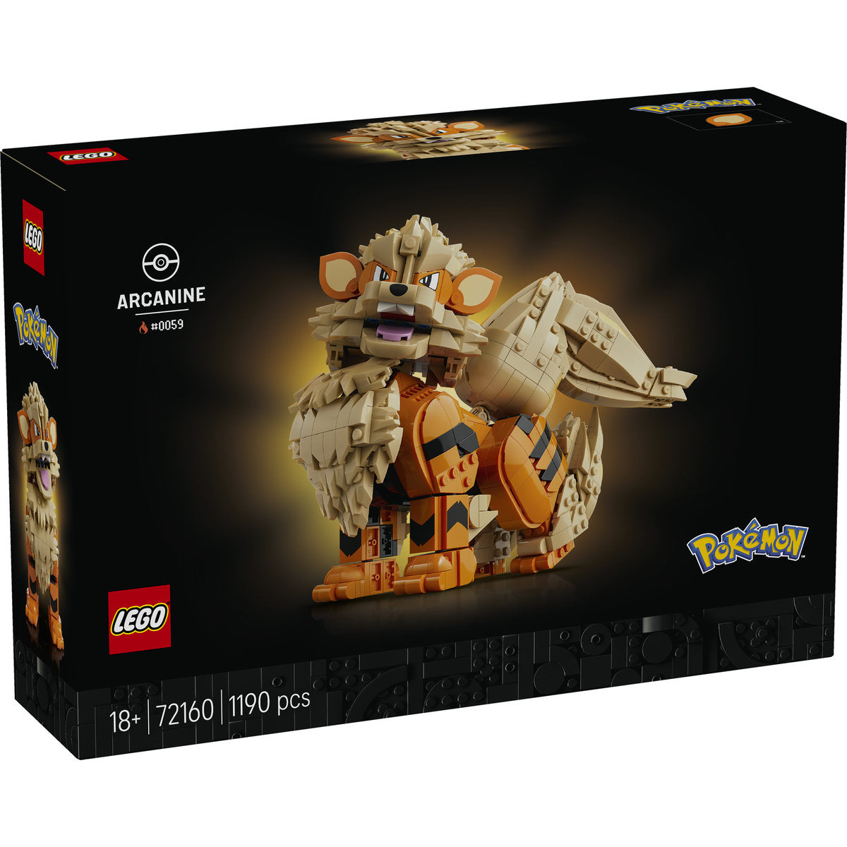 LEGO Pokémon Arcanine Figure Building Set 72160