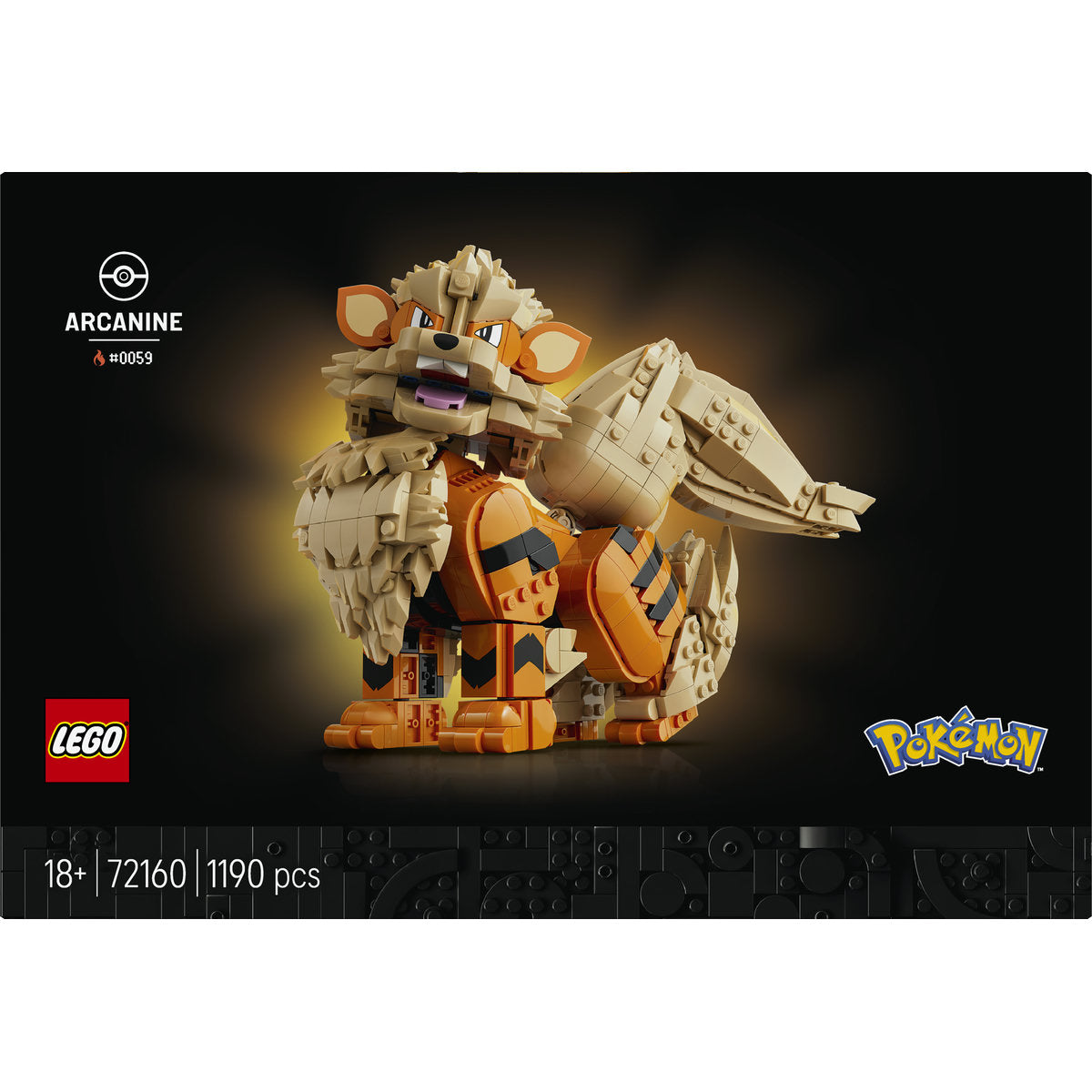 LEGO Pokémon Arcanine Figure Building Set 72160