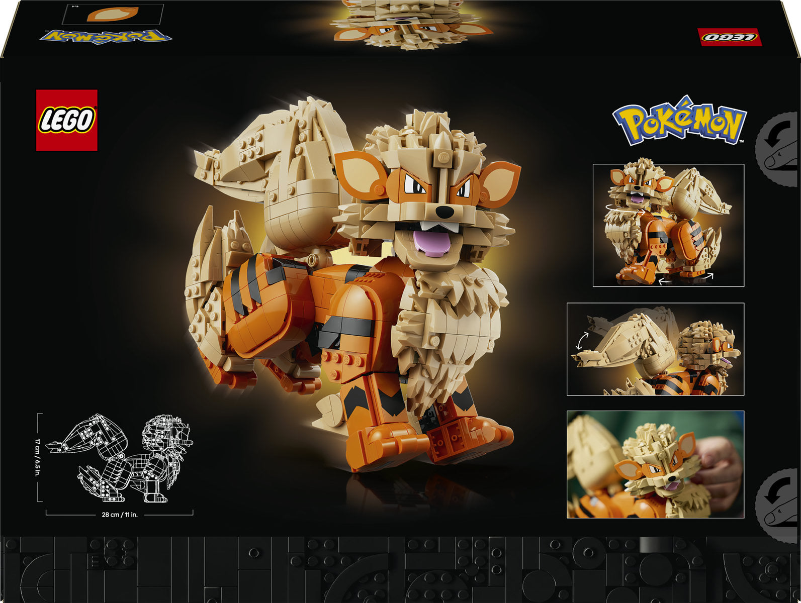 LEGO Pokémon Arcanine Figure Building Set 72160