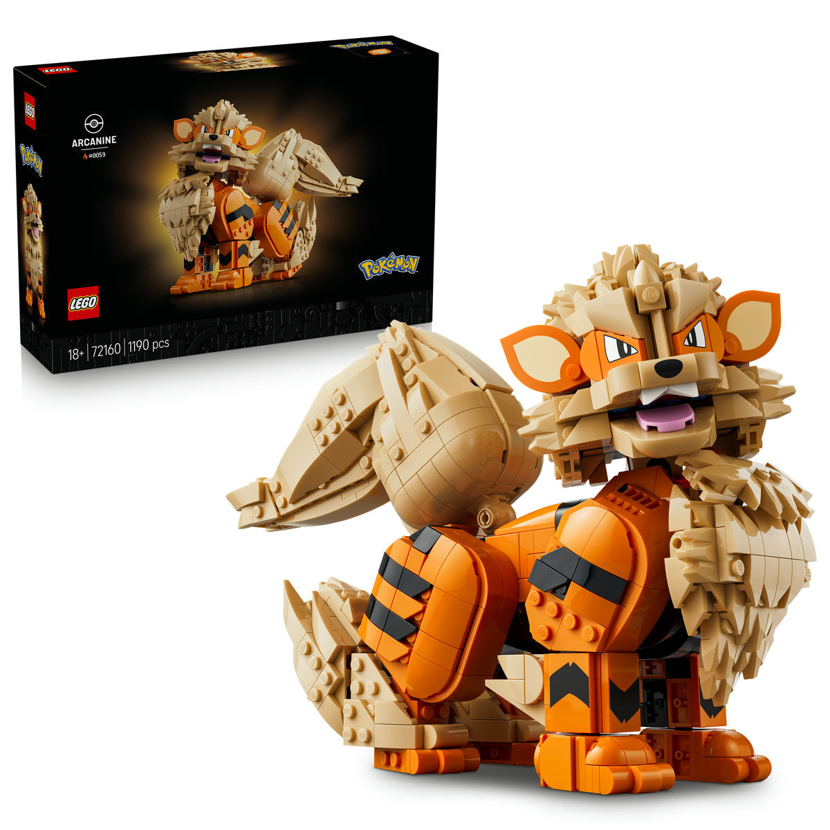 LEGO Pokémon Arcanine Figure Building Set 72160